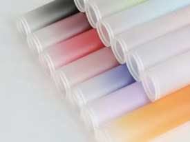 Pack 20 papel coreano colores lisos doble linea blanca 